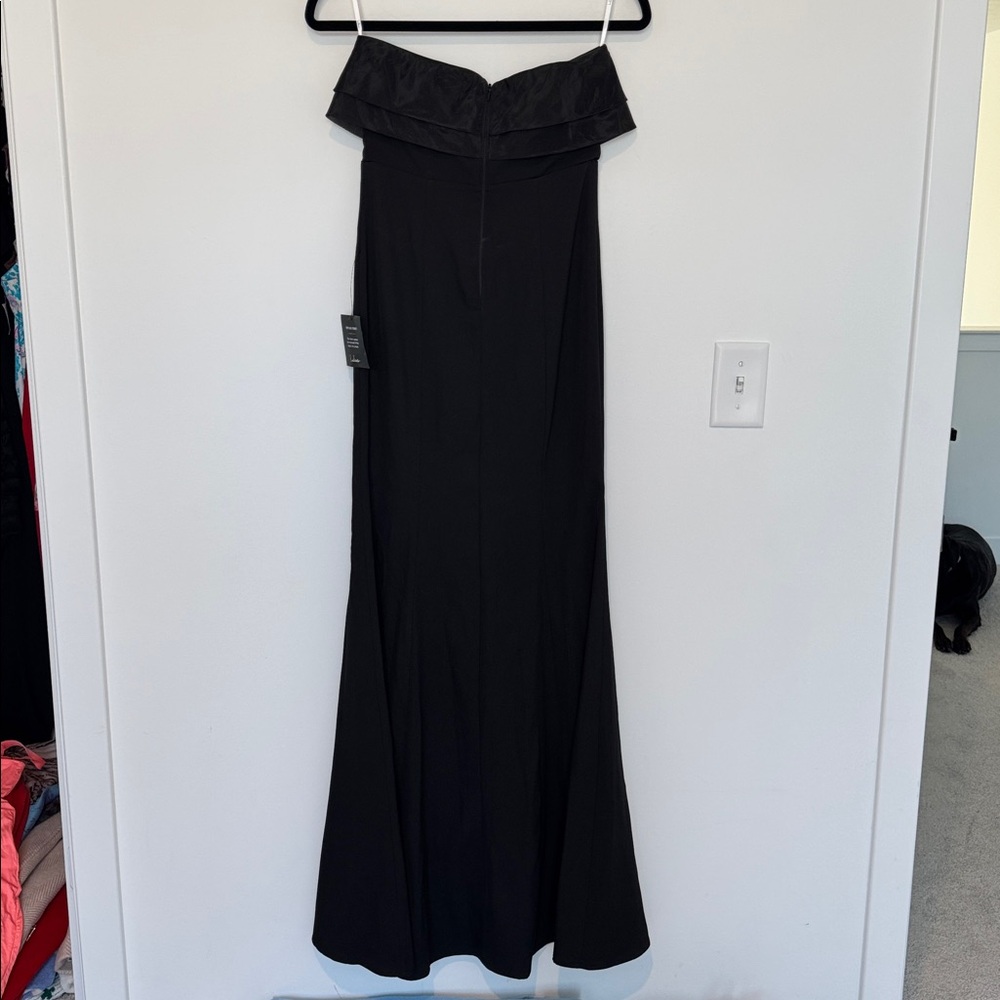 Lulu's NWT Brilliantly Bold Black Strapless Mermaid Maxi Dress - Size S - Picture 8 of 10